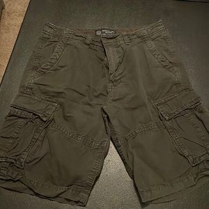American eagle charcoal gray cargo shorts